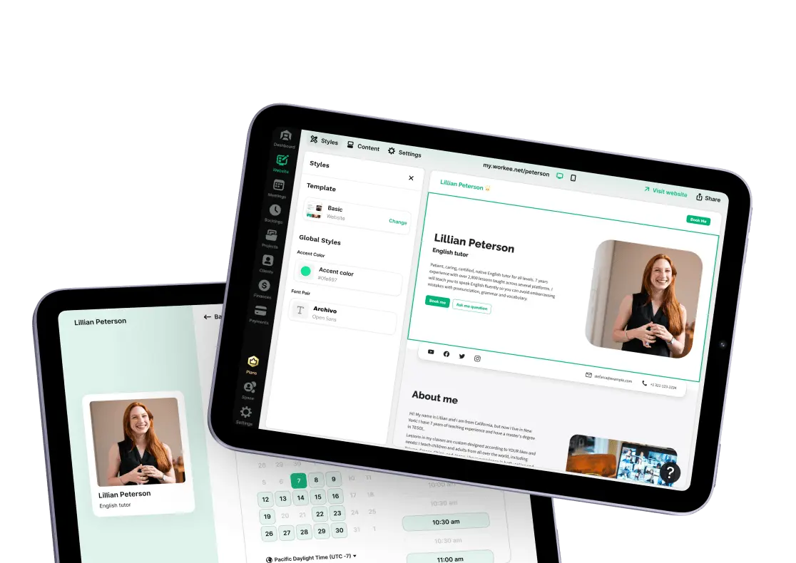 Booking system